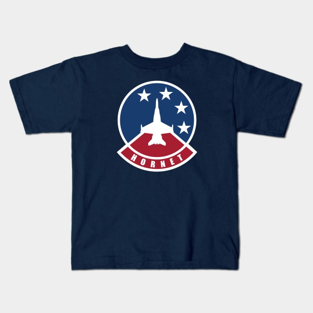 F/A-18 Hornet Patch Kids T-Shirt by TCP